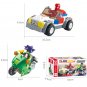 80pcs/set Children Puzzle Educational Building Blocks Toys Mini Car Motorbike Action Figure Toys