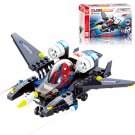 Spider-Man Fighter DIY Building Blocks Toys Mini Airplane Action Figure Children Puzzle Toys