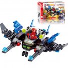 133pcs Spiderman Fighter Model Small Particles Building Blocks Aircraft Educational Toys