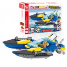 139pcs DIY Speedboat Small Particles Building Blocks Assemble Toy