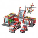 774pcs Brand Compatible City Fire Station Building Blocks Toy Brick Firefighter Truck Toys