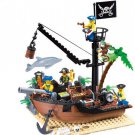 178pcs DIY Pirate Ship Building Blocks Bricks Educational Construction Boat Puzzle Toy