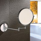 Makeup Mirror-3/5/7/10X magnifying double reversible cosmetic mirror holder is fixed on the wall