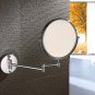 Makeup Mirror-3/5/7/10X magnifying double reversible cosmetic mirror holder is fixed on the wall