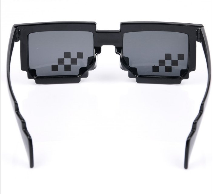 Deal With It Glasses 8 Bits Mosaic Pixel Sunglasses Men Women Party Eyewear 7720