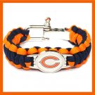 NFL CHICAGO BEARS SUPER BOWL SPORTS BRACELET ADJUSTABLE SURVIVAL BRACELET