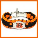 NFL CINCINNATI BENGALS SUPER BOWL SPORTS BRACELET ADJUSTABLE SURVIVAL