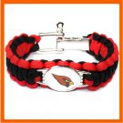 NFL ARIZONA CARDINALS SUPER BOWL SPORTS BRACELET ADJUSTABLE SURVIVAL