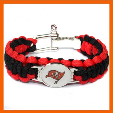 NFL TAMPA BAY BUCCANEERS SUPER BOWL SPORTS BRACELET ADJUSTABLE SURVIVAL