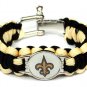 NFL NEW ORLEANS SAINTS SUPER BOWL SPORTS BRACELET ADJUSTABLE SURVIVAL
