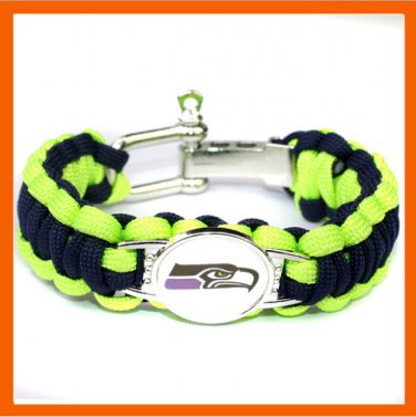NFL SEATTLE SEAHAWKS SUPER BOWL SPORTS BRACELET ADJUSTABLE SURVIVAL