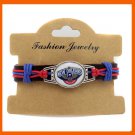 FASHION NEW ORLEANS HORNETSBASKETBALL TEAM GENUINE LEATHER BRACELET