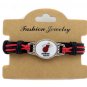 MIAMI HEAT BASKETBALL TEAM GENUINE LEATHER BRACELET BASKETBALL