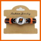 PHOENIX SUNS BASKETBALL TEAM GENUINE LEATHER BRACELET BASKETBALL
