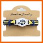 NEW UTAH JAZZ TEAM PARACORD BRACELET LEATHER BRACELET BASKETBALL