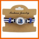 DALLAS MAVERICKS GENUINE LEATHER BRACELET LEATHER BRACELET BASKETBALL