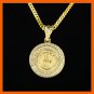 ROUND CROWN MEDAL PENDANT NECKLACE DESIGN JEWELRY FILLING PIECES MEN