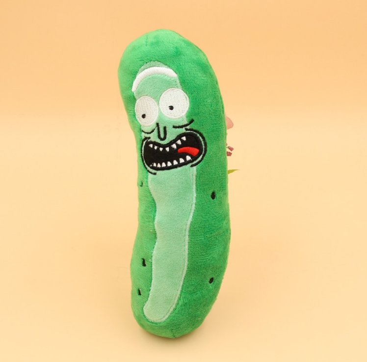 giant pickle rick stuffed animal