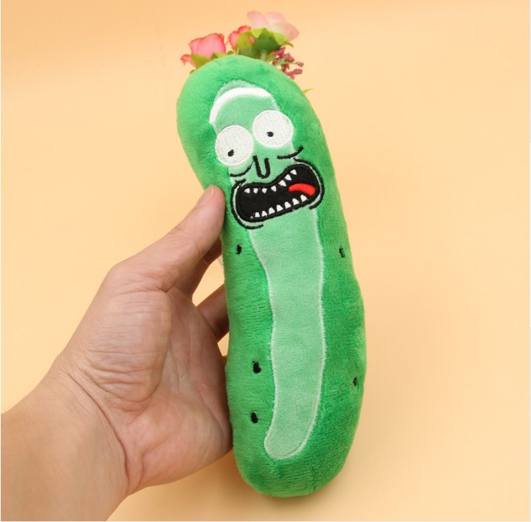 giant pickle rick stuffed animal