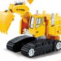 17.5cm New Arrival Classic luckyted excavator Transformation Robot Cars Action Toy (5)