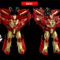 26cm Big Iron Man Hero aircraft Transformation Plastic Robot Deformation Kids Education Toy (Red)