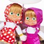 Peluche Masha Bear Juguetes 27cm Short Plush Stuffed Animal Masha Doll Girls Toys
