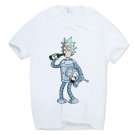 2017 Men's Rick and Morty Funny Anime T-shirt Casual Short sleeve O-Neck homme Summer White A