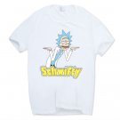 2017 Men's Rick and Morty Funny Anime T-shirt Casual Short sleeve O-Neck homme Summer White B