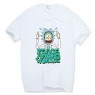 2017 Men's Rick and Morty Funny Anime T-shirt Casual Short sleeve O-Neck homme Summer White D
