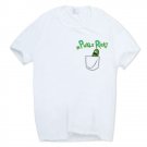 2017 Men's Rick and Morty Funny Anime T-shirt Casual Short sleeve O-Neck homme Summer White I