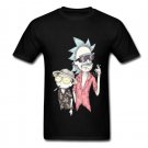 Adult Fitted Party T-Shirts Men Rick and Morty Shirt with Fear & Loathing in Schwift Vegas 2