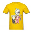 Adult Fitted Party T-Shirts Men Rick and Morty Shirt with Fear & Loathing in Schwift Vegas 11