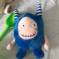35CM Oddbods Newt Buuble Pogo Zee Jeff Fuse Slick Plush Dolls Stuffed Toys (Blue)