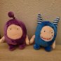 35CM Oddbods Newt Buuble Pogo Zee Jeff Fuse Slick Plush Dolls Stuffed Toys (Blue)