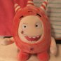 35CM Oddbods Newt Buuble Pogo Zee Jeff Fuse Slick Plush Dolls Stuffed Toys (Red)