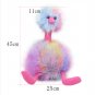 45 cm Rainbow Ostrich Struthio Camelus Plush Toys Soft and Comfortable Animal Stuffed Toys