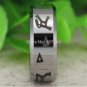 hiny Silver Bevel Stargate Design Men's Fashion Tungsten Wedding Ring
