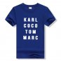 Women Punk Summer Letter Printed White Cotton T-shirt karl coco tom marc Fashion