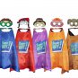 Super Why Costumes Cape with Masks Cosplay Party Favors Kids Wyatt Wonder (Wonder Red)