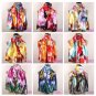 Lavender Red Black Lily Flower Satin Oil Painting Long Wrap Shawl Beach Silk Scarf 160X50cm S90