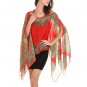 Women Chiffon Shawl Beachwear Spring New 2017 Silk Scarf Chiffon Scarf Shawls (Red)