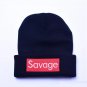 Savage Beanie Hats Cap Winter Hats Knitted Girls Brand Hat Skullies Caps (Black)