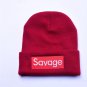 Savage Beanie Hats Cap Winter Hats Knitted Girls Brand Hat Skullies Caps (Red)