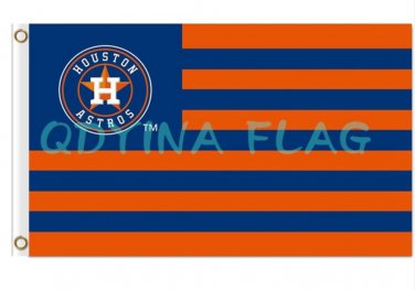 2017 Houston Astros STRIPE Flags Polyester Digital Print baseball team Support 3x5ft banner
