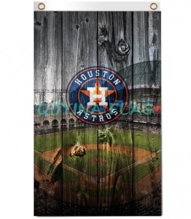 Wholesale Houston Astros stadium Flags 3x5ft Polyester Digital Print baseball Support Flag