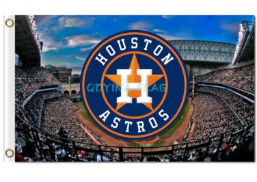 Wholesale Houston Astros Custom Flags 3x5ft Polyester Digital Print Football Support Flag