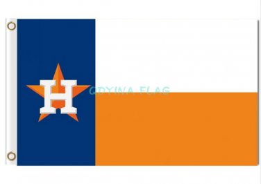 Digital Print Houston Astros Flags Polyester baseball team Support 3x5ft banner