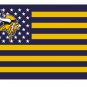 Minnesota Viking stars and stripes flag 90x150cm polyester digital print banner