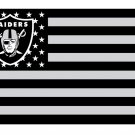 Oakland raiders Star and Stripe flag with lines 90x150cm polyester digital print banner STA