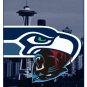 Seahawks beat Panthers Drawstring Backpack Knitted Polyester Custom Backpack